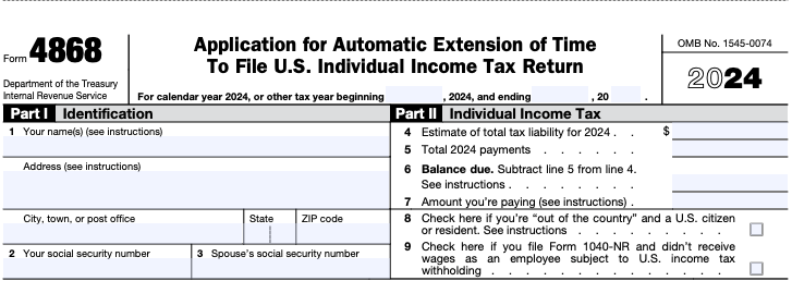 Form 4868: 6-Month Tax Extension Application - NerdWallet